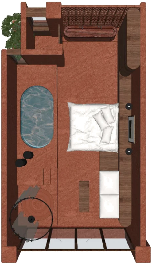 1 Bed Lux floor plan